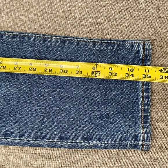 Levi's Premium 501 Cropped Denim Jeans Women's 26 Mid Rise Button Fly Blue NWT - Picture 15 of 15